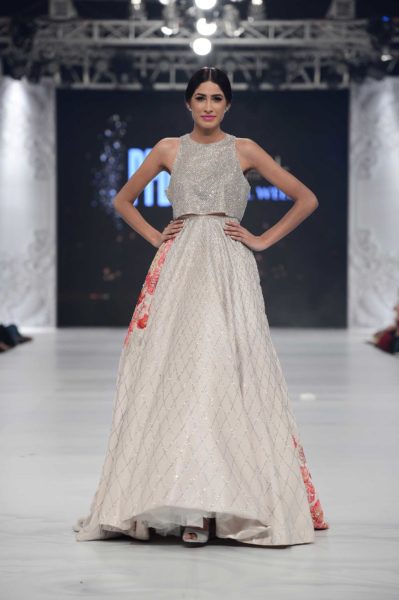 pakistani designer white bridal dress 2016-2017