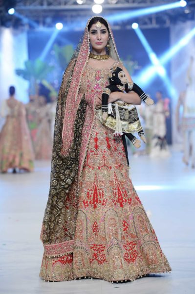 pakistani designer crimson red bridal lehenga 2016-2017