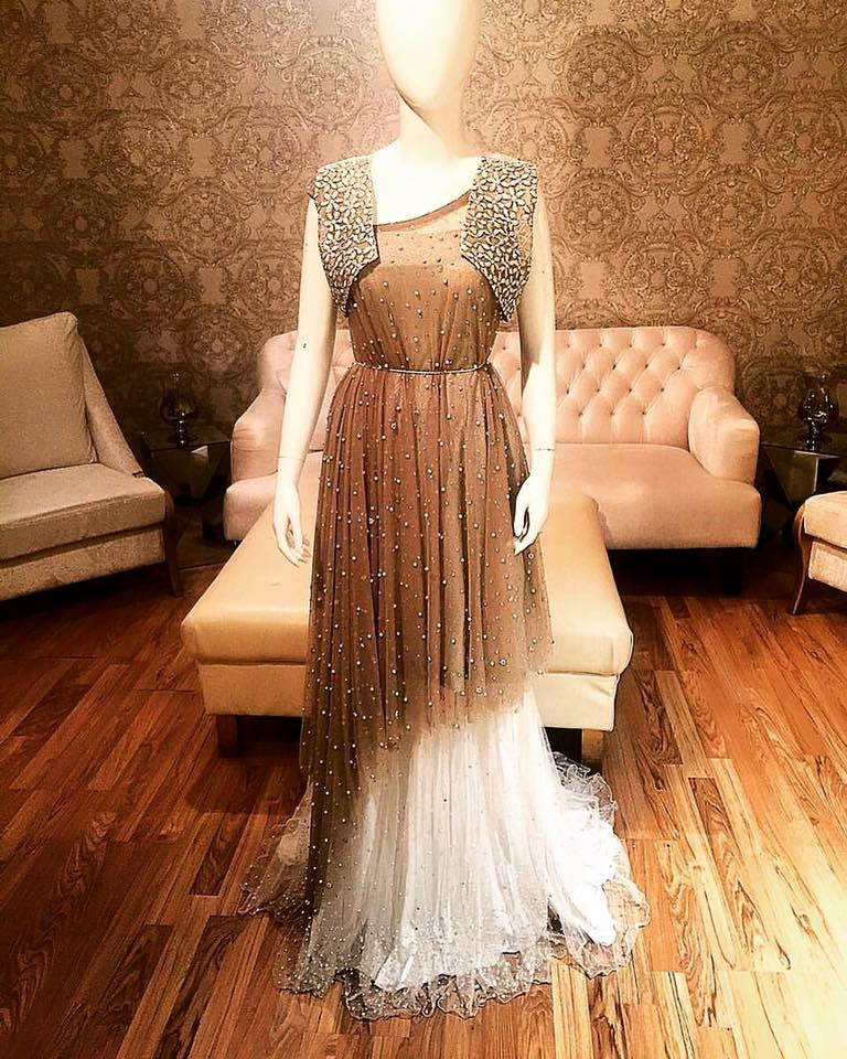 Erum khan party wear dress 2016-2017 