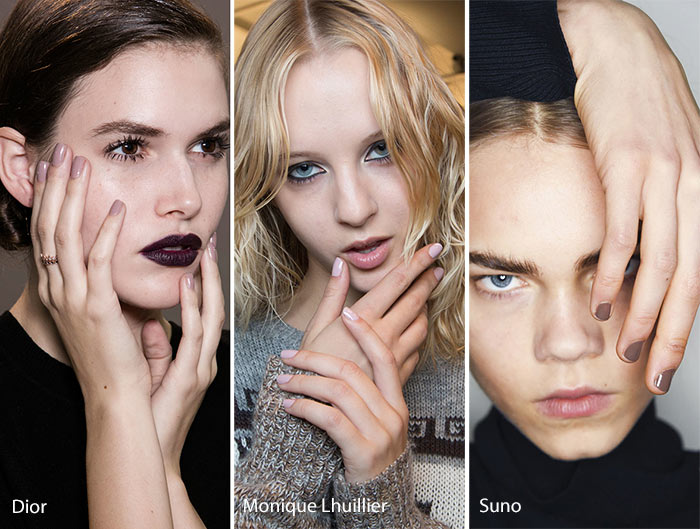 nyfw fall 2016-2017 simple nail trend