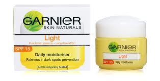 Garnier skin whitening/lightening creams in Pakistan