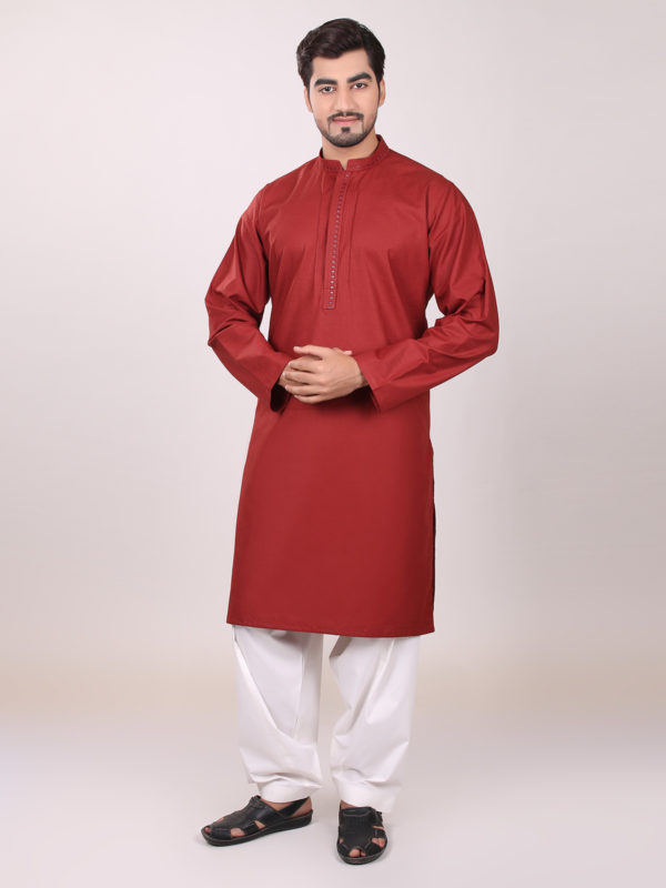 Eden robe maroon Men Kurta Design 2016-2017