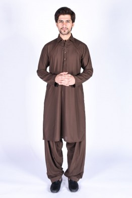 bonanza men dark brown winter kurta design 2016-2017