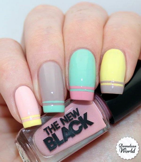 stylish pastel manicure ideas 2020for spring/summer