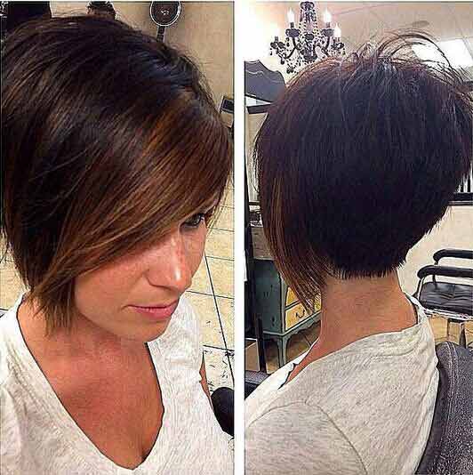 Latest best summer short hairstyles 2020 in pakistan with side part front hair