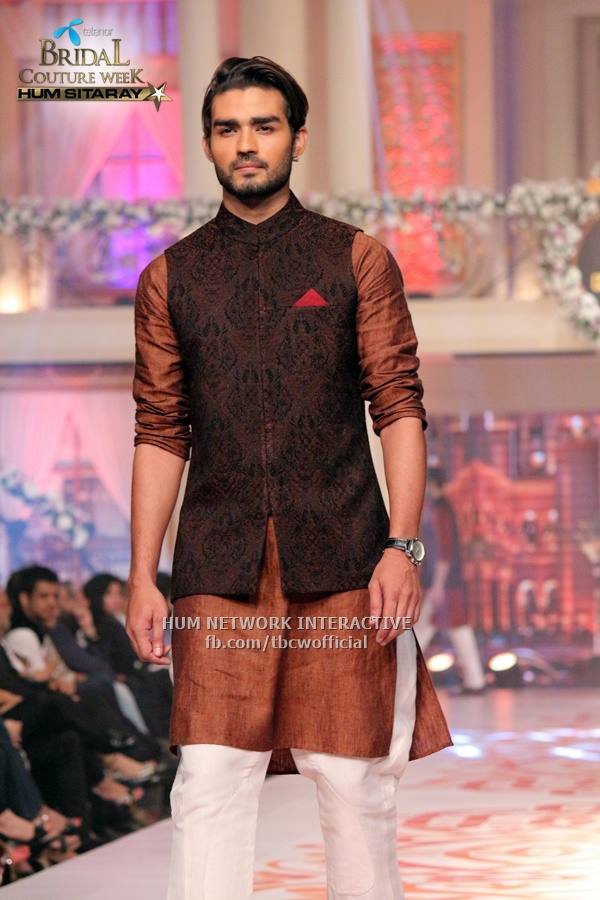 Mehndi Kurta Designs 2021 For Men In Brown Color