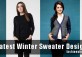 new styles of latest winter sweater designs 2017 for pakistani girls