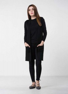 new long black front open latest winter sweater designs 2017 for pakistani girls