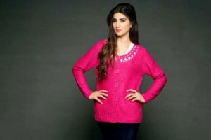 new stylish shocking pink latest winter sweater designs 2017 for pakistani girls by bonanza