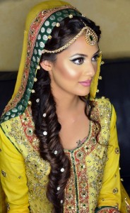 Mehndi hairstyles 2017 for brides