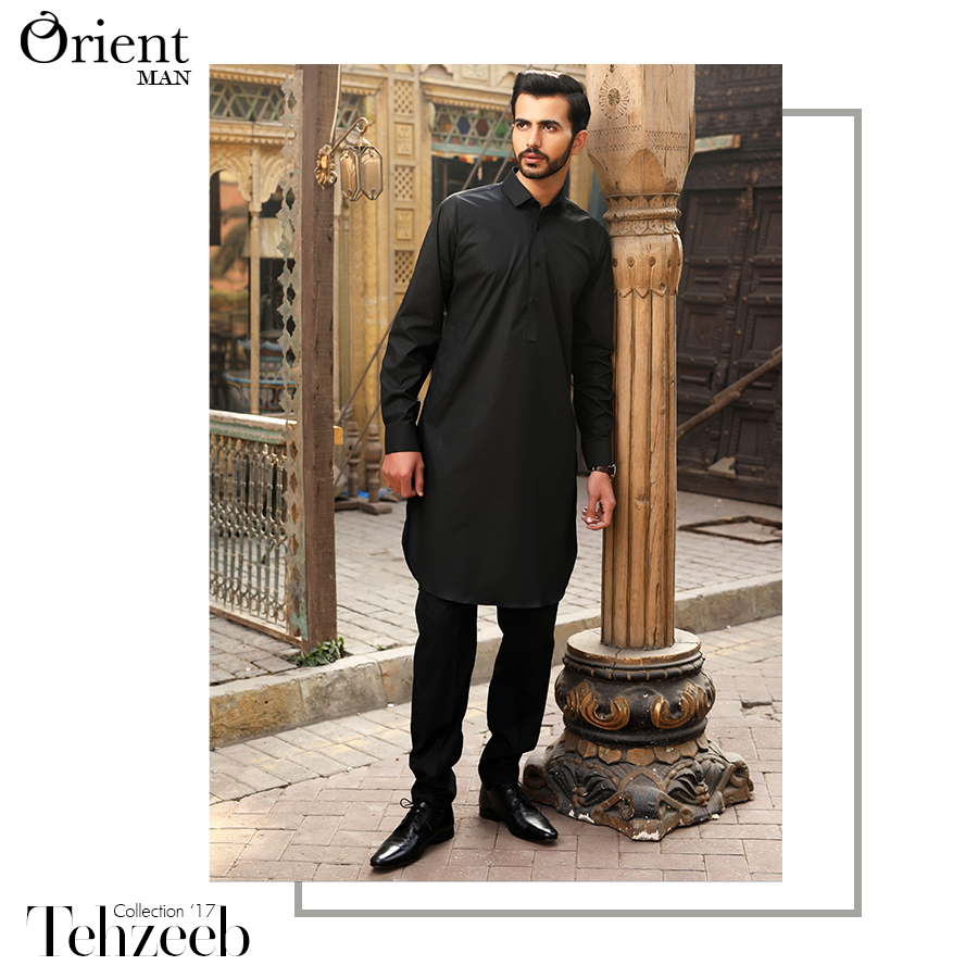 Latest Men Summer Kurta Designs 2020 In Black Color