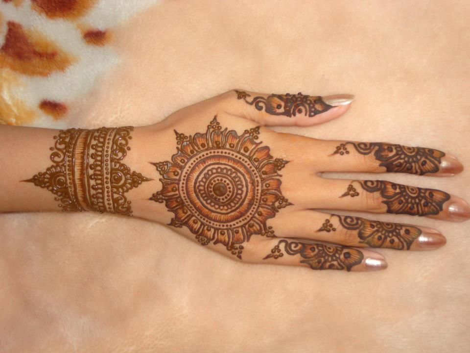 Shaded Circular Henna Designs