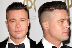 Brad Pitt Classic Undercut Hairstyle