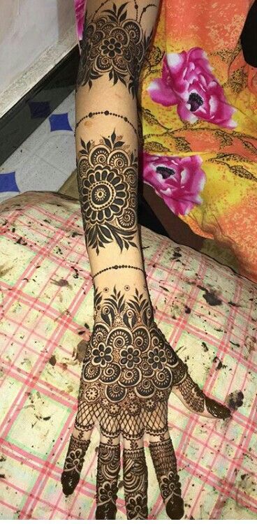 Eid Arabic Mehndi Design 2017 for Full Arms