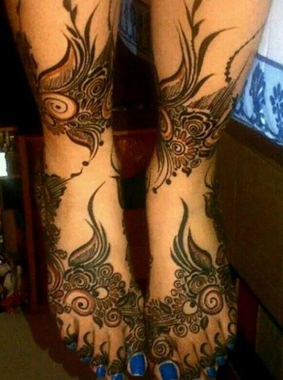 Arabic Foot Henna Design 2017 for Eid