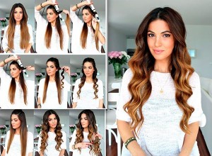 Wavy hairstyle step by step for long hair this eid 2017