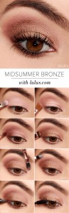 Simple Eid Eye Makeup Step by Step In Bronze