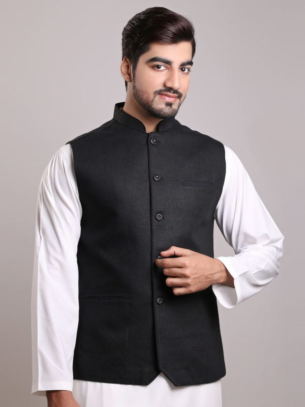 Edenrobe Black Waistcoat Design 2020