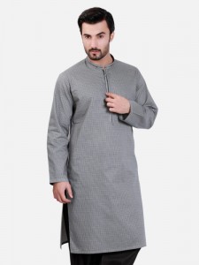 Edenrobe Kurta Design 2017 in Grey Color