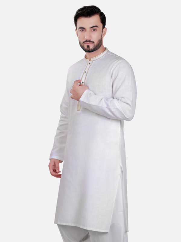 Edenrobe Kurta Design 2020 in White Color