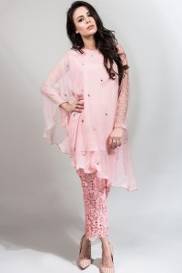Light Pink Outfit for Eid by Maria B