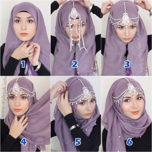 Party or Wedding Hijab Styles Step by Step Tutorials 2017