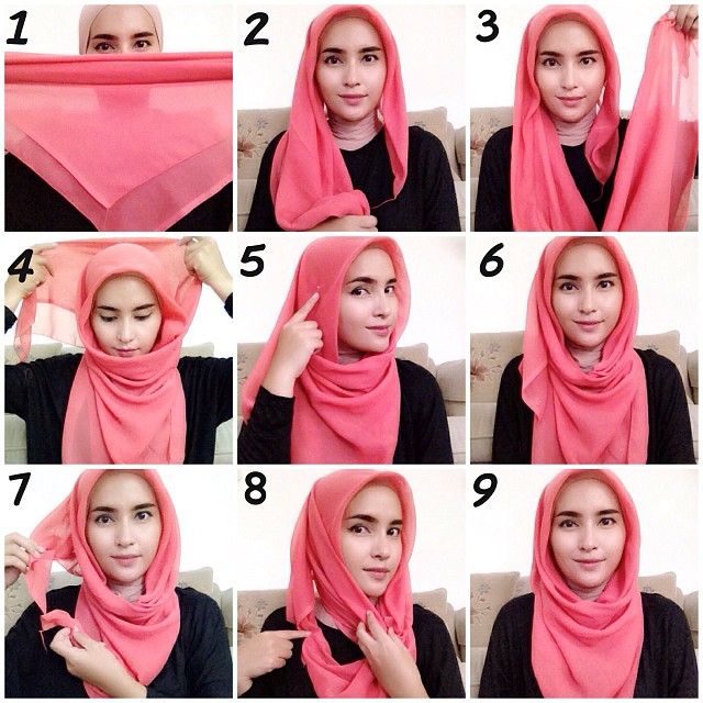 Everyday Hijab Styles Step by Step tutorials 2018