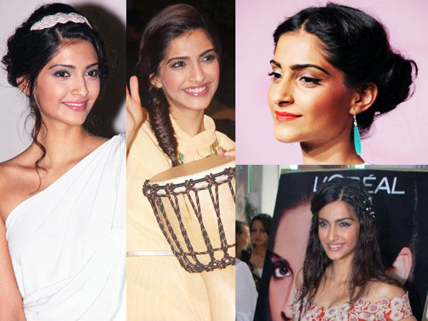 Sonam Kapoor Inspired Bun Hairstyles for Special Ocassions