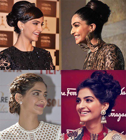 Sonam Kapoor Inspired Braided Hairstyles 