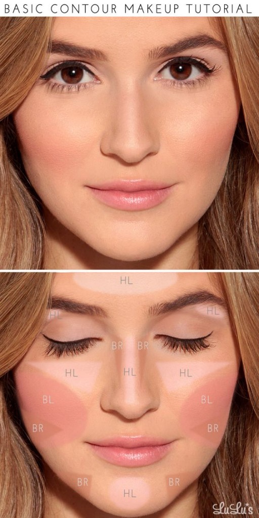 Basic Contour, Highlighting and Blush Tutorial for Beginners