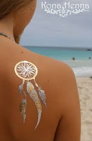 Dream Catcher White Mehndi for Shoulder 2017 