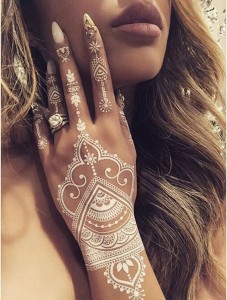 White henna designs for weddings 2017