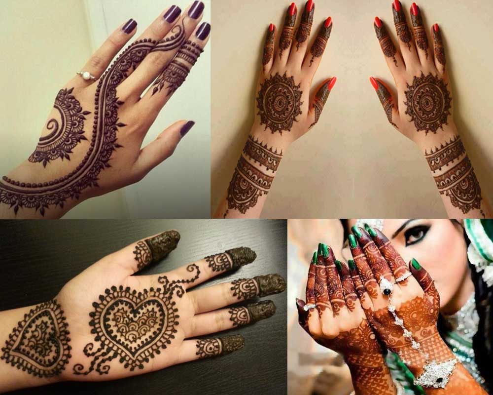 Beautiful Punjabi Mehandi Designs for Back of Hands