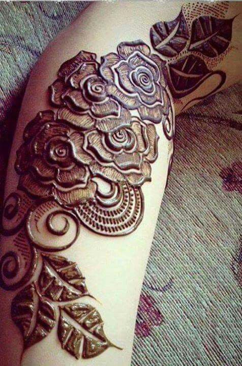 New Punjabi rose Henna Patterns for Arms