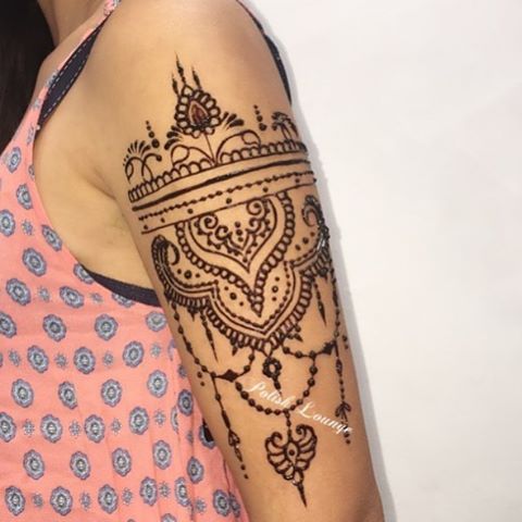 New Punjabi Henna Patterns for upper Arms