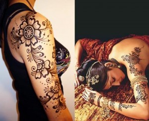 Easy Punjabi Mehndi Designs and Tattoos for arms and shoulders