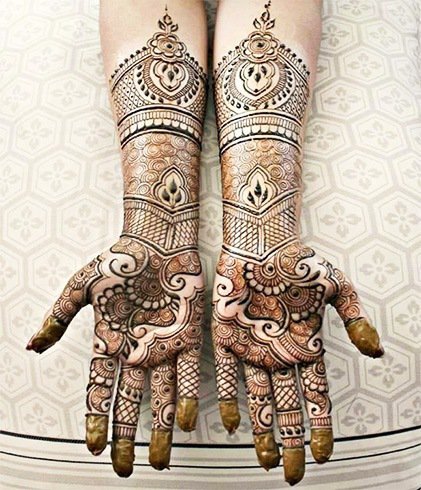 Beautiful Punjabi Mehandi Designs for Full Hands