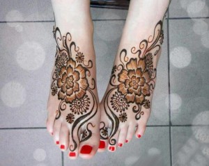 Easy Punjabi Mehndi Designs and Tattoos for Feet, Legs and Ankles