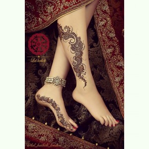 Easy Punjabi Mehndi Designs and Tattoos for Feet, Legs and Ankles
