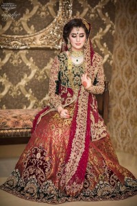 Beautiful Pakistani Bridal Dresses For Barat Day 2017 2018 Banarsi