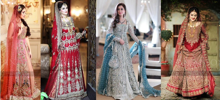 Beautiful Pakistani Bridal Dresses For Barat Day 2017 2018