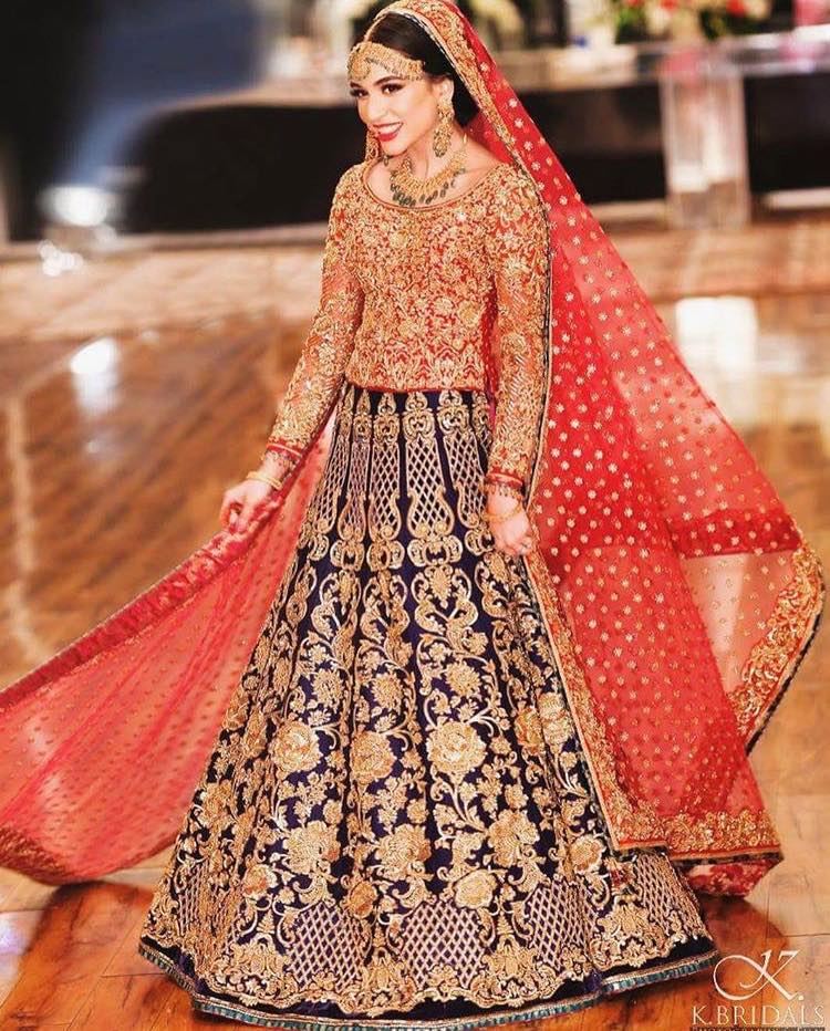 Beautiful Pakistani Bridal Dresses For Barat Day 2017 2018