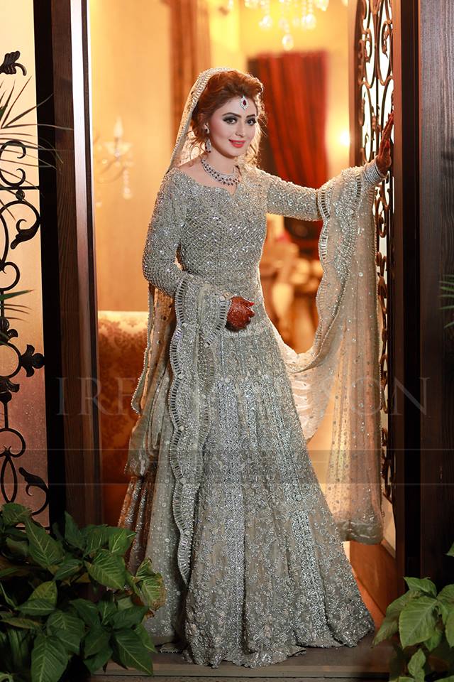 Bridal Trailed Gown for Walima