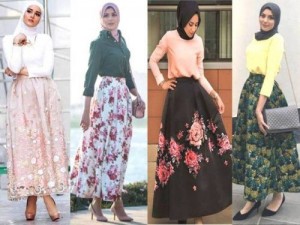 Modern style skirt with hijab
