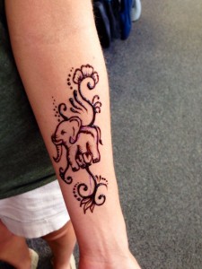 New Style Arm Elephant Henna Design for Eid 2017