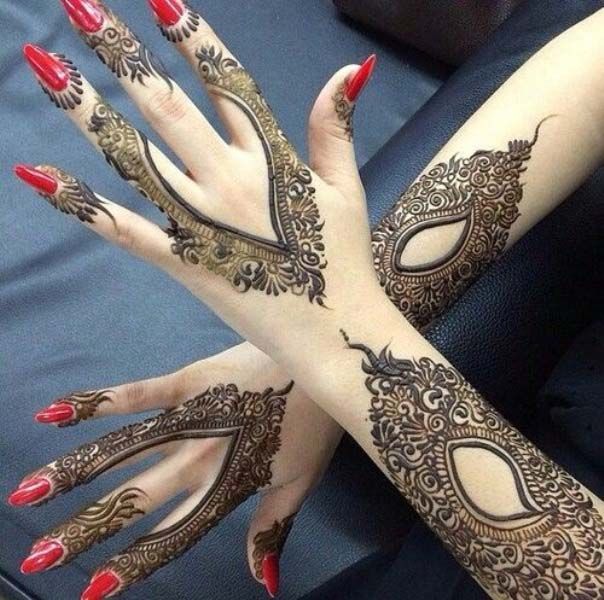 Unique Eid ul Adha Mehndi Design 2017 for Back of Hands