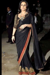 Party Wear Black Saree Designs for Pakistani and Indian Girls