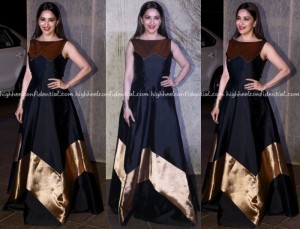 Mahdhuri Dixit in black Party Wear Black Frock