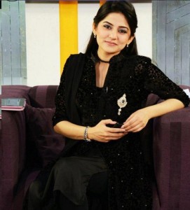 Sana Baloch in Formal Wear Black Shirt for Party