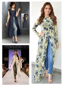 Latest Slit Kurti With Jeans designs 2019